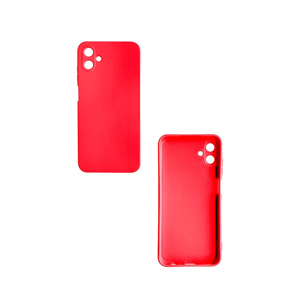 Калъф тип гръб силикон мат за SAMSUNG A06 червен