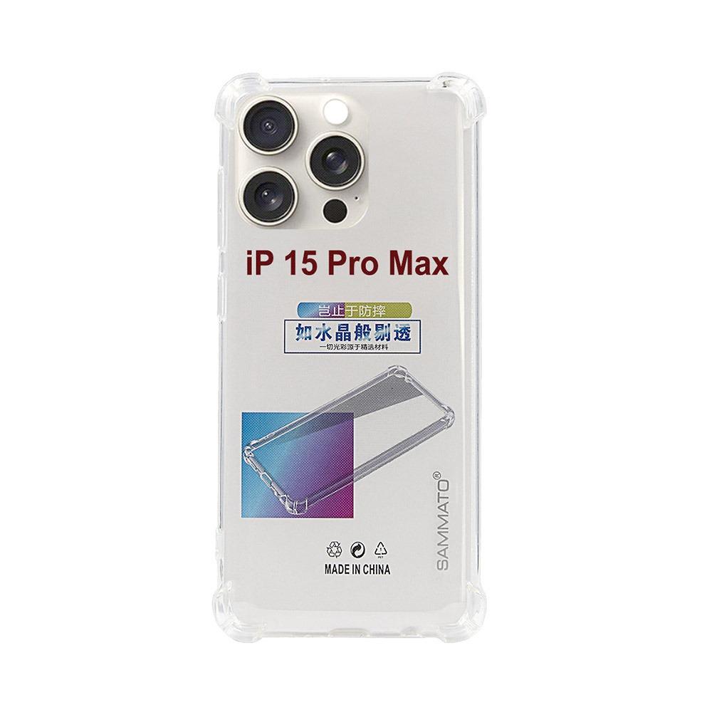 Калъф тип гръб за iPhone 15 Pro Max 6.7 SAMMATO Anti-shock прозрачен