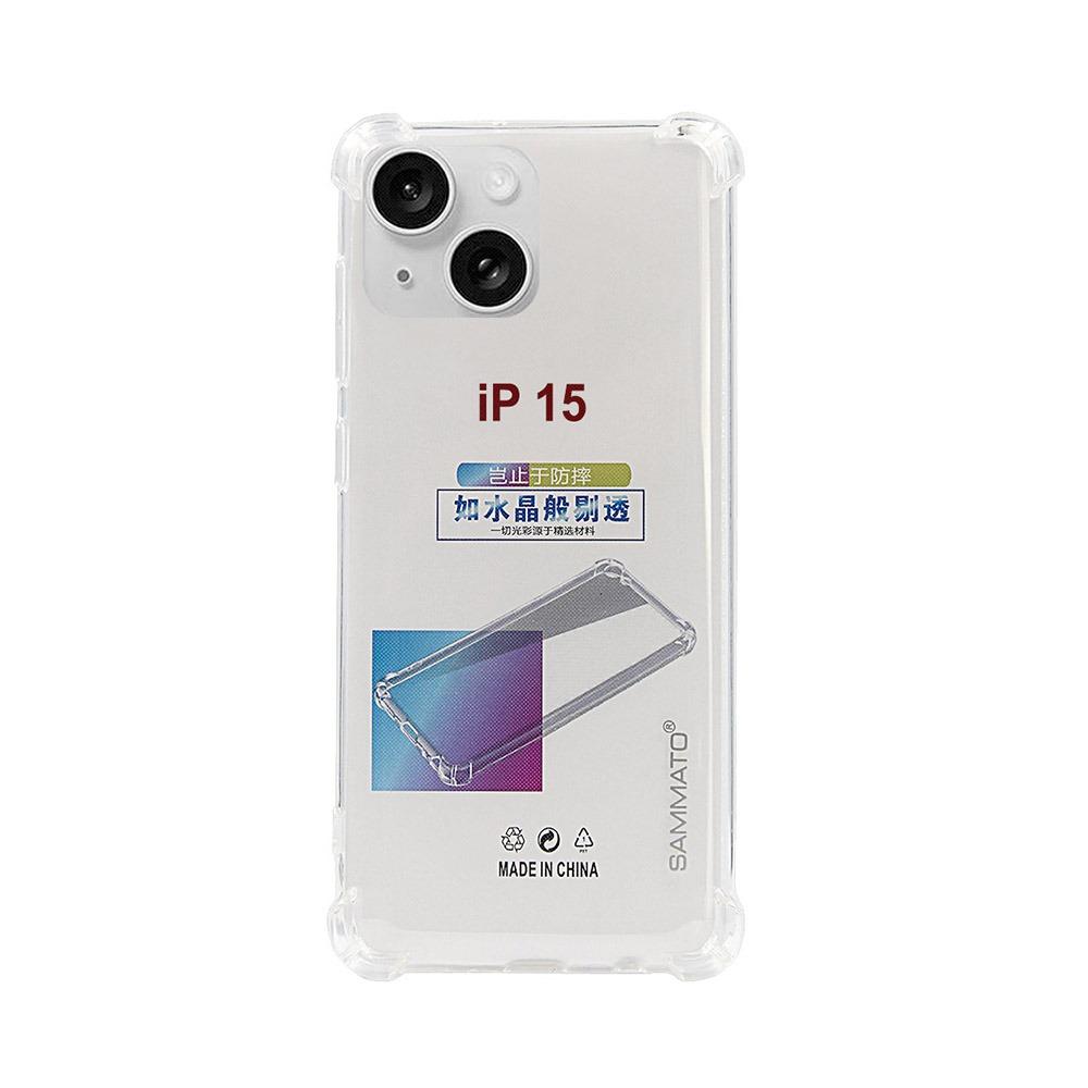 Калъф тип гръб за iPhone 15 6.1 SAMMATO Anti-shock прозрачен