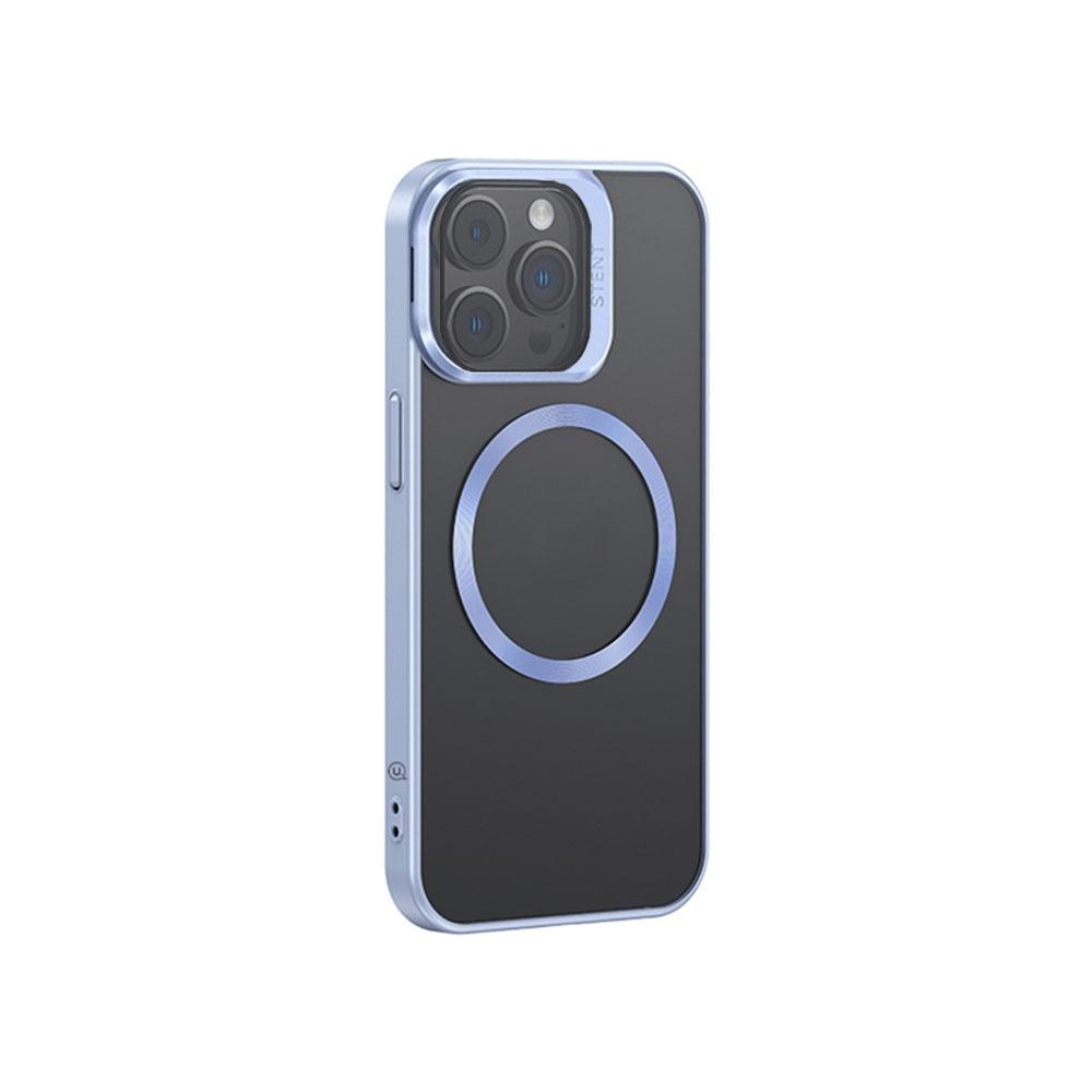 Калъф гръб за iPhone 15 Plus 6.7  USAMS Geying Series светло  син