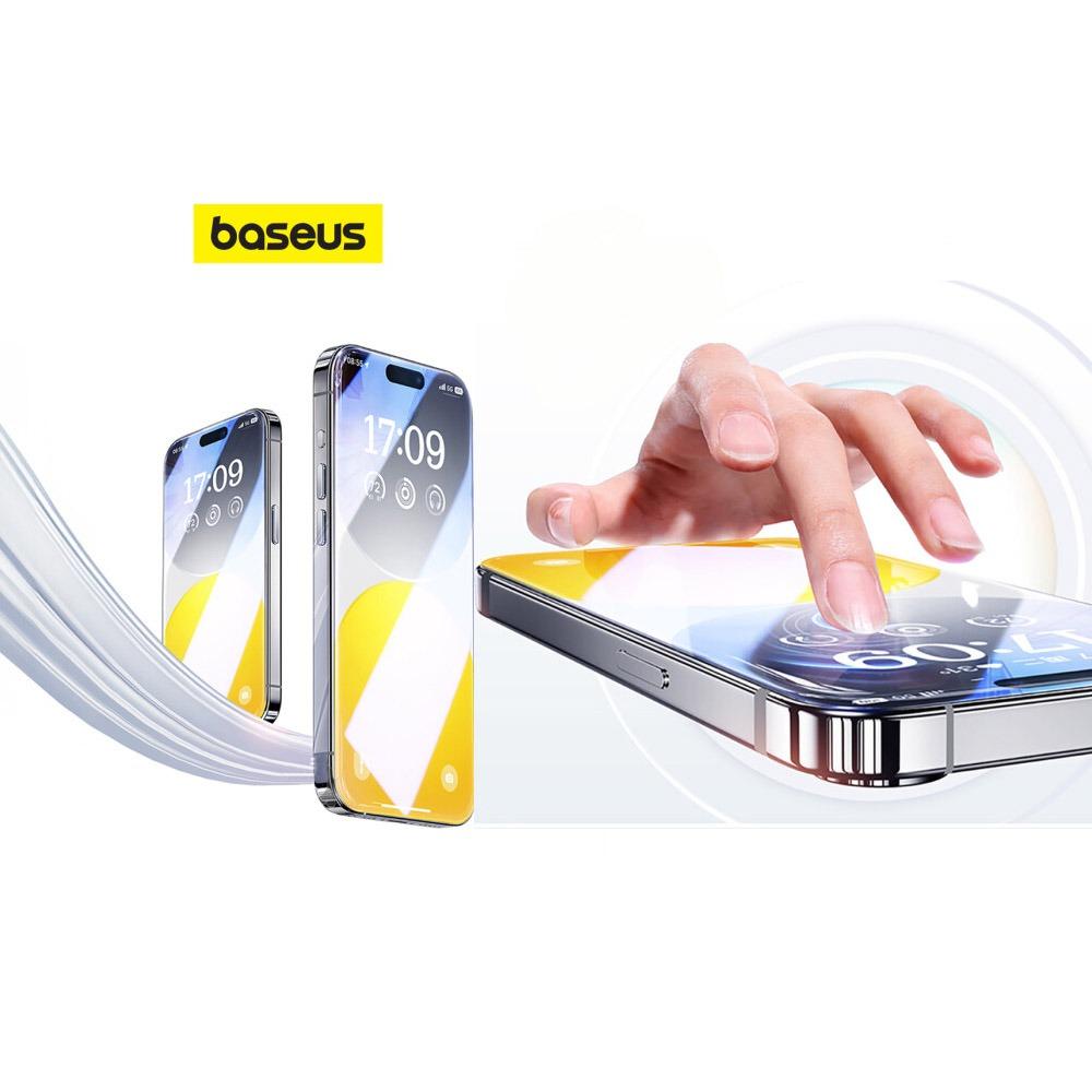 Протектор за iPhone 15 Plus Baseus Diamond Series Full Screen Privacy Tempered Film прозрачен