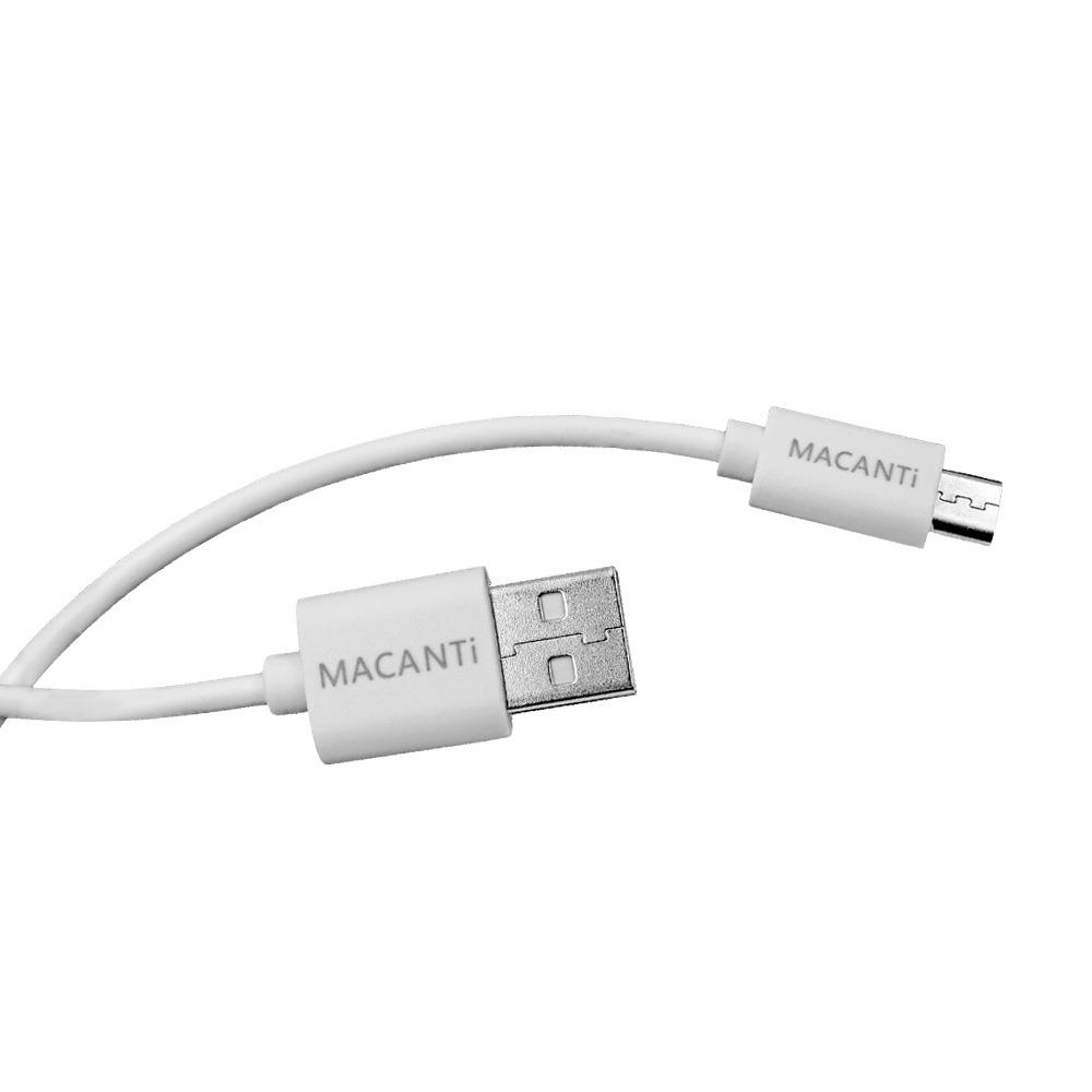 USB кабел Macanti micro бял