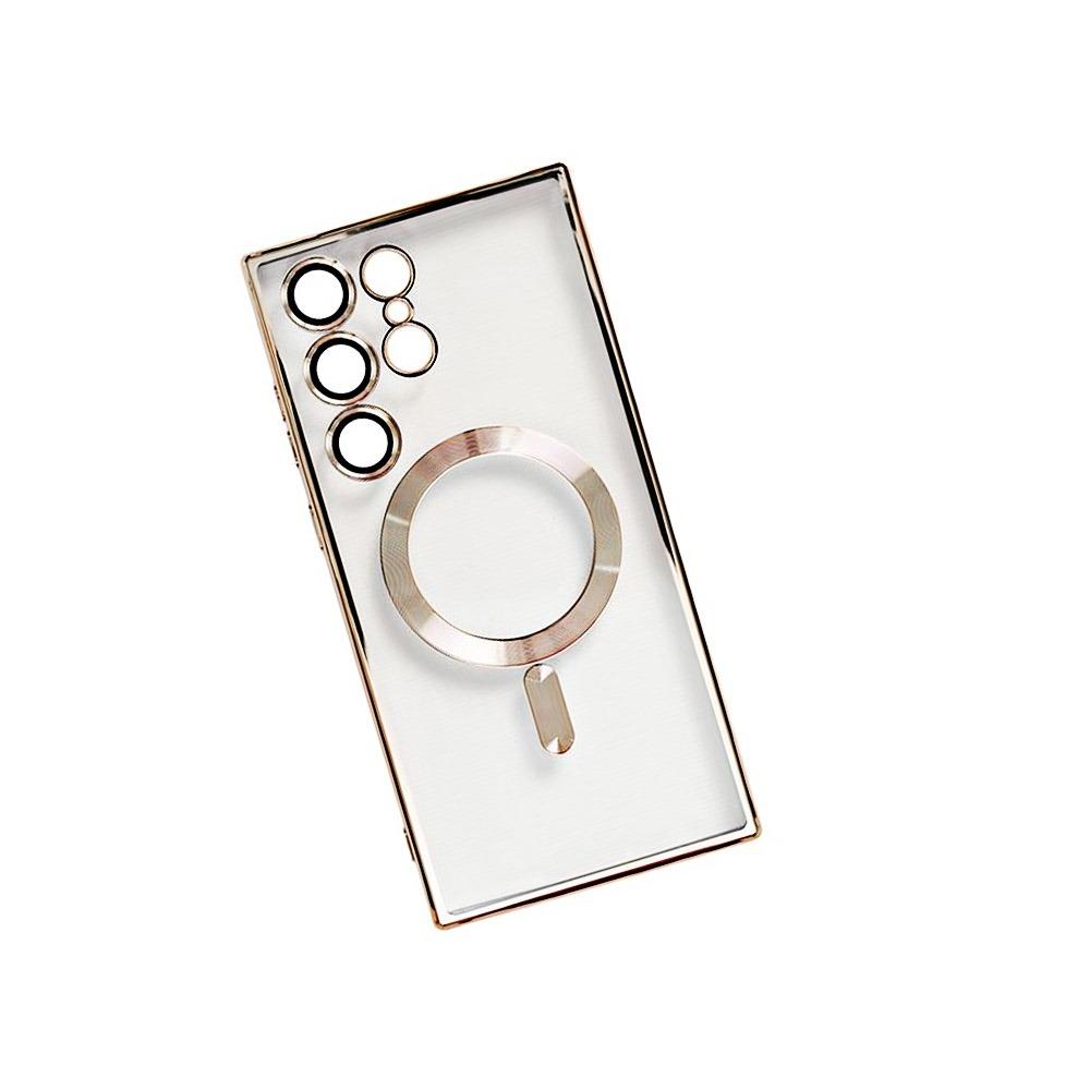 Калъф гръб за Samsung S23 Ultra RAIGOR INVERSE MAGSAFE+камера протектор златен