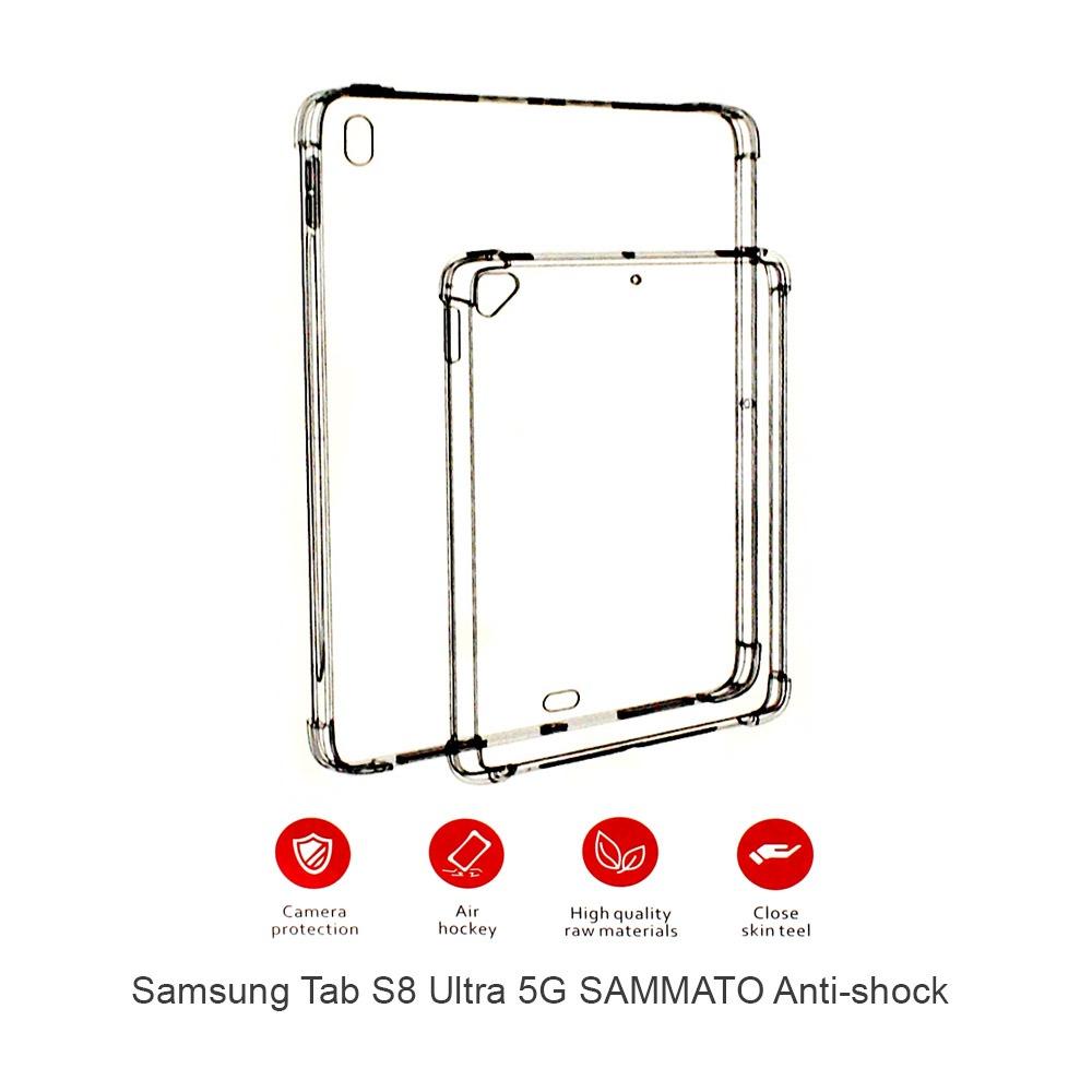 Калъф гръб за Samsung Tab S8 Ultra 5G SAMMATO Anti-shock прозрачен
