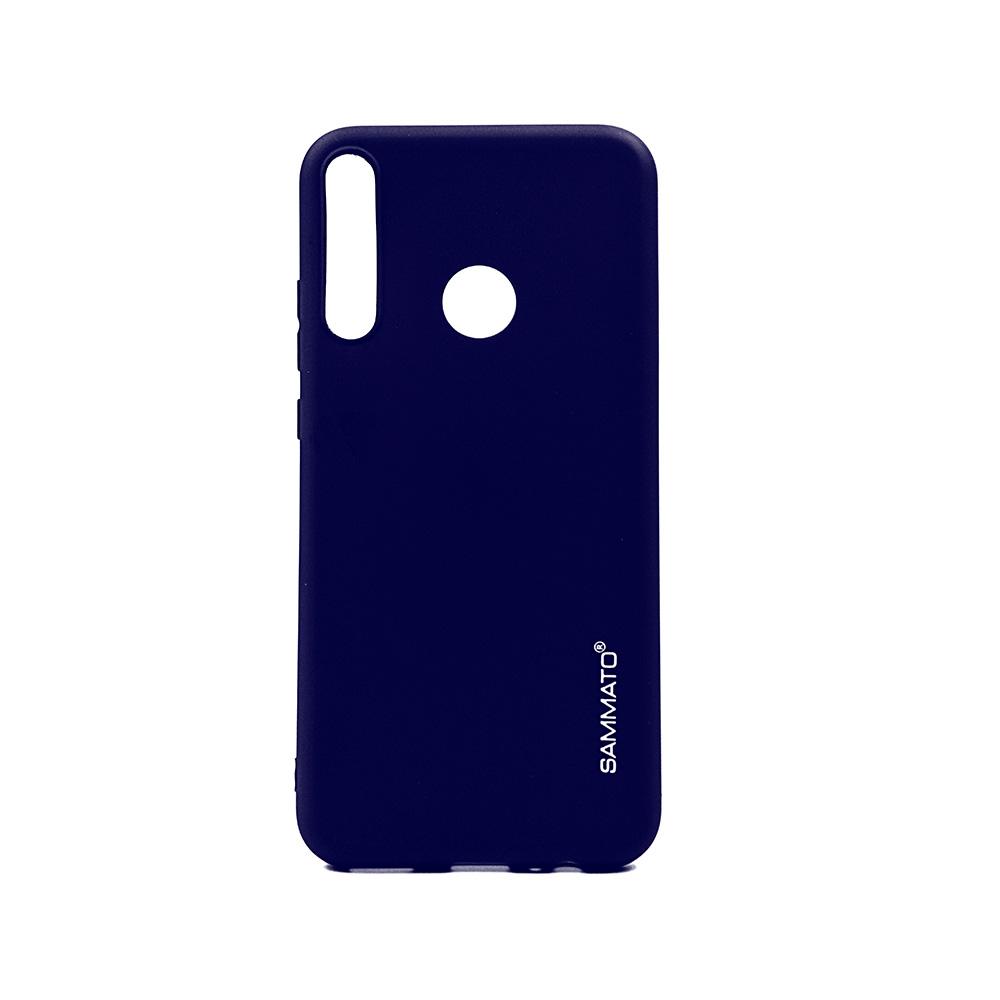 Калъф гръб TPU Sammato Clear за Huawei P40 Lite E син