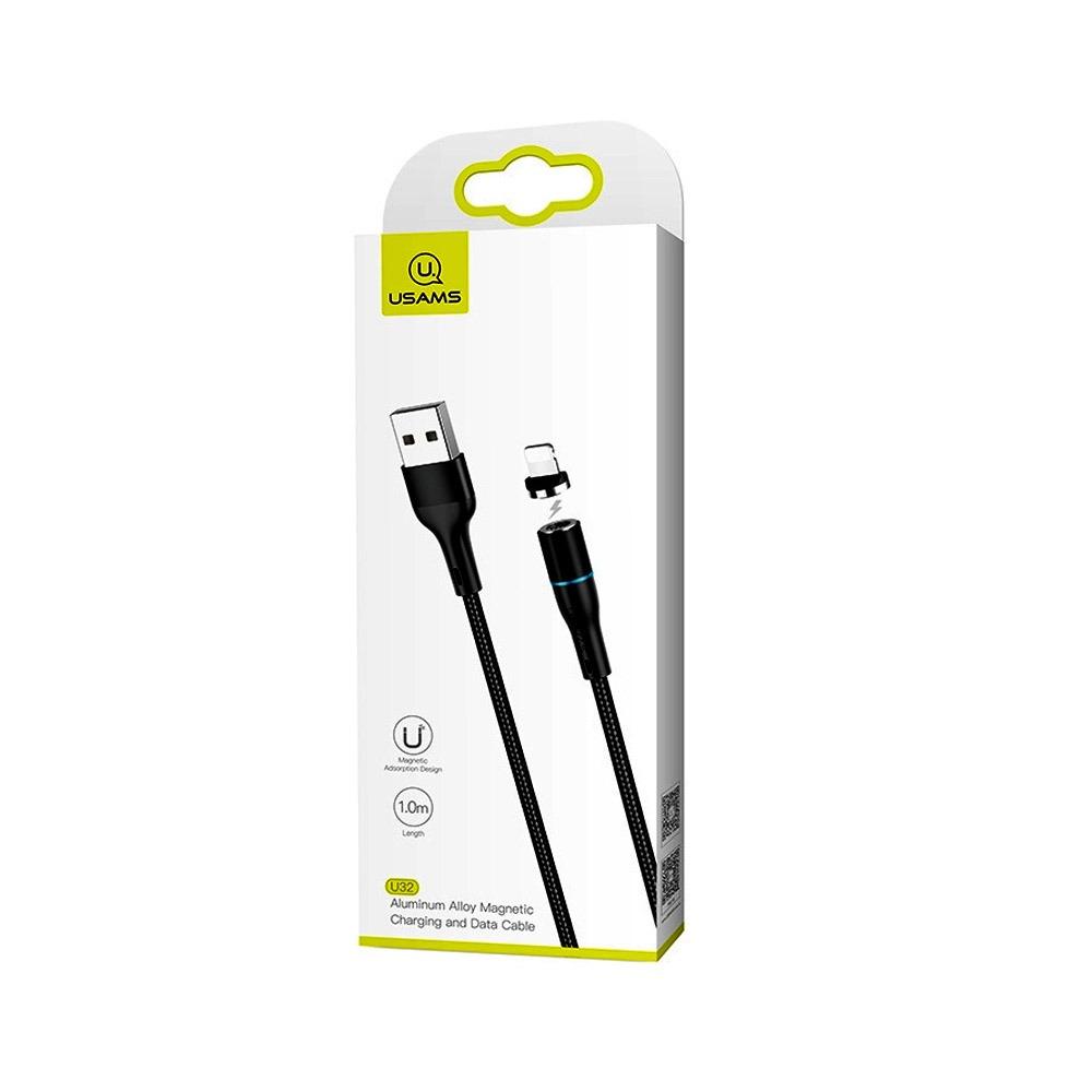 USB кабел Usams Type-C Magn. U32 черен
