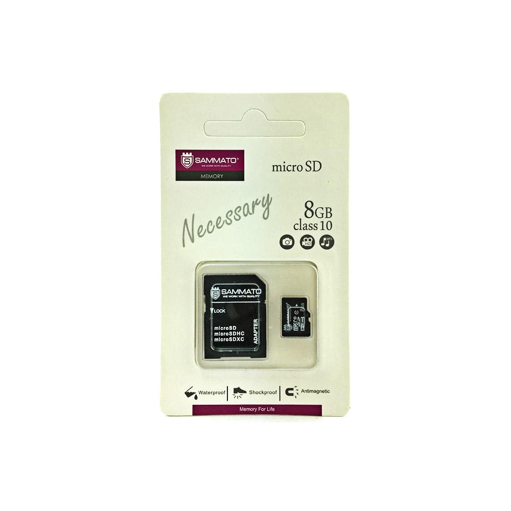 Micro SD Sammato 8GB, карта памет microSD