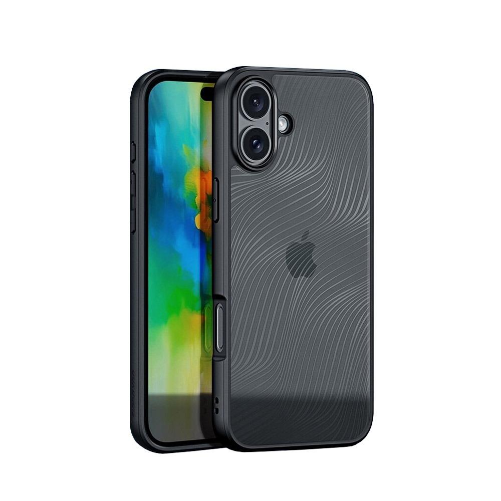 Калъф тип гръб DUX DUCIS AIMO SERIES за iPhone 16 Plus прозрачен с черно