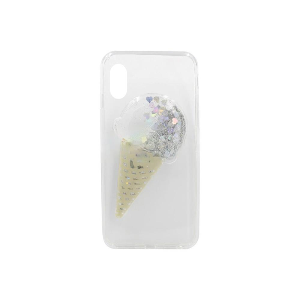 Калъф гръб Fashion сладолед iPhone X/XS бял