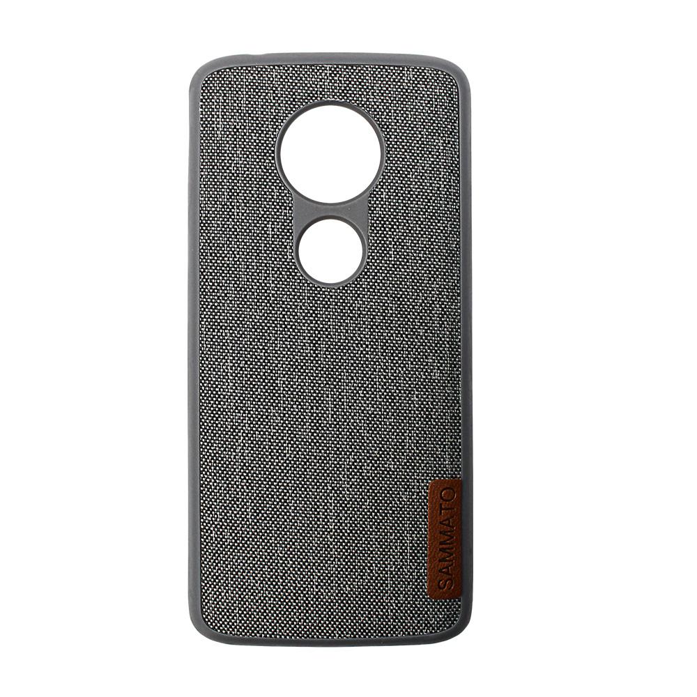 Калъф гръб TPU Sammato Jeans Motorola G6 Play сив