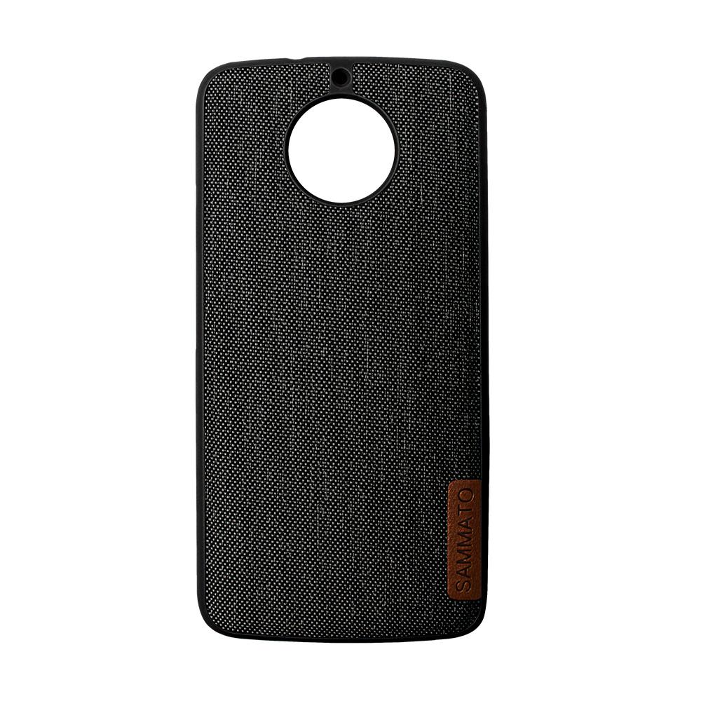 Калъф гръб TPU Sammato Jeans Motorola G5S черен