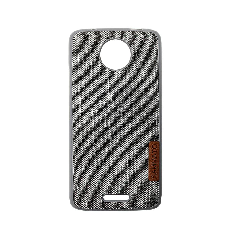Калъф гръб TPU Sammato Jeans Motorola C сив