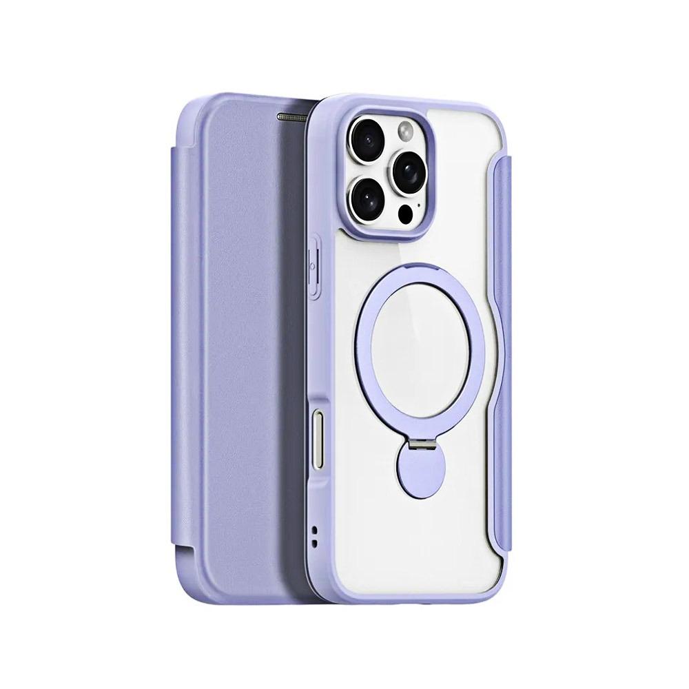 Калъф тип гръб DUX DUCIS SKIN X Pro WITH MAGNETIC STAND SERIES за iPhone 16 Pro лилав
