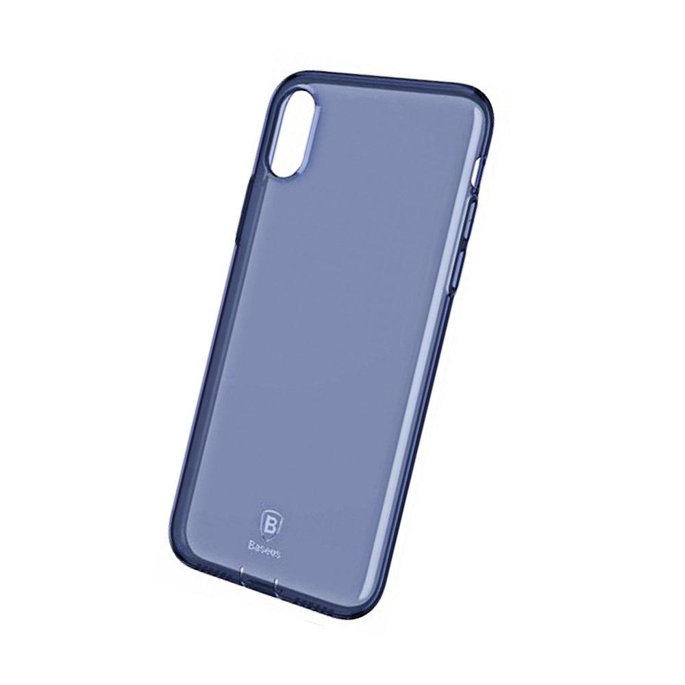 Калъф гръб Baseus Simple Anti Fall за iPhone X, син