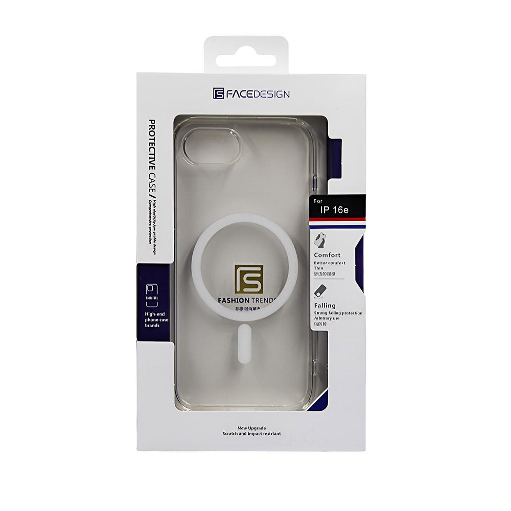 Калъф тип гръб FACEDESIGN CRYSTAL TRANSPARENT SERIES MAGSAFE за iPhone 16E прозрачен