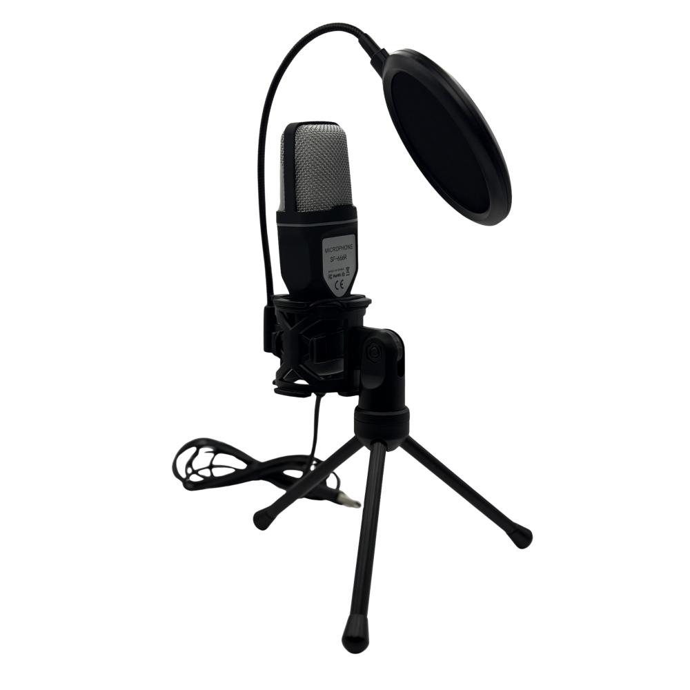 USB Микрофон със стойка за Компютър/Лаптоп