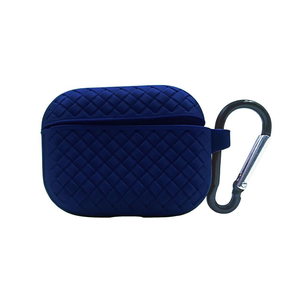 Калъф за Airpods Pro 2 мрежа с карабина син