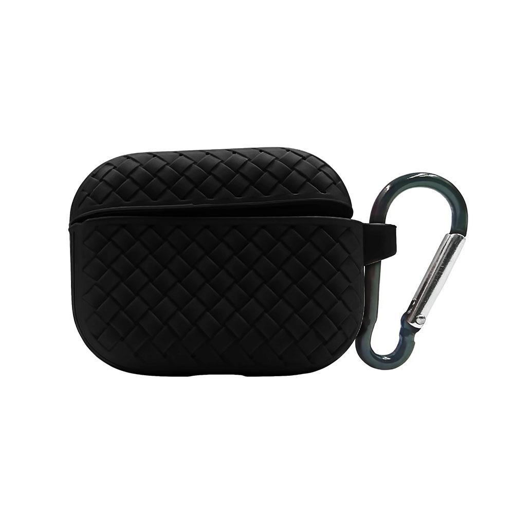 Калъф за Airpods Pro 2 мрежа с карабина черен